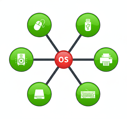 Dedicated Devices, Shared Devices और Virtual Devices in operating system
